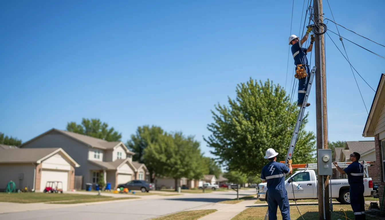 Residential electrician providing installation services in Columbia, AL